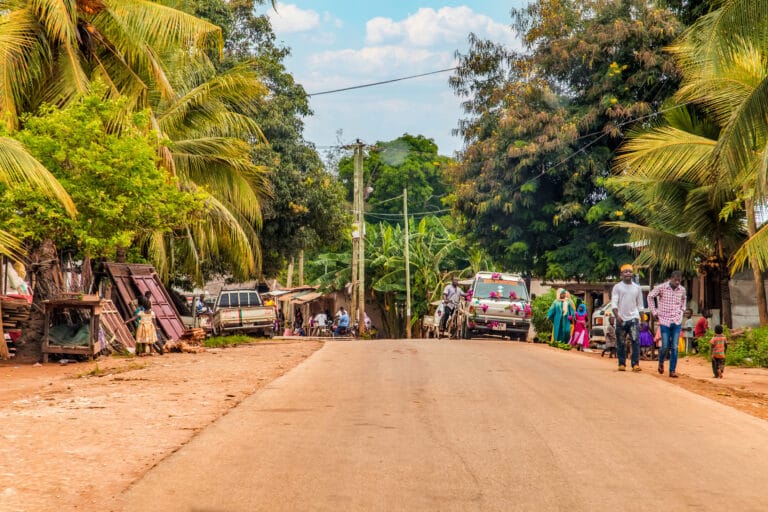 Evening life of a ghanaian