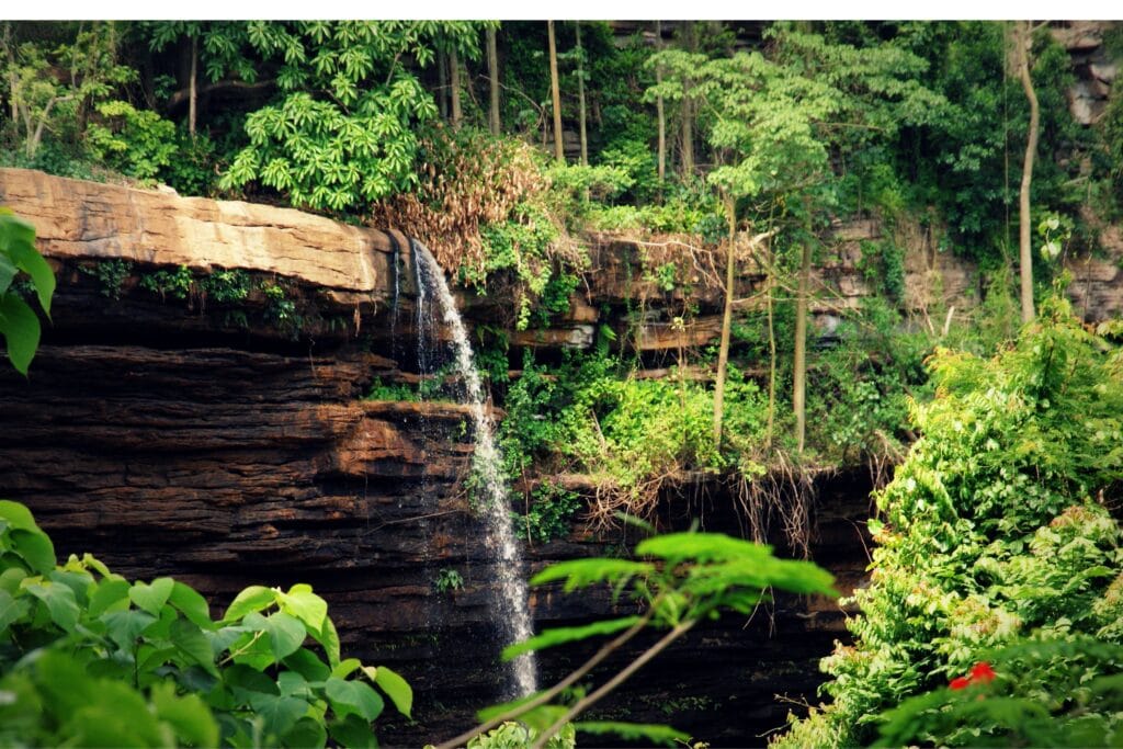 Tropical Waterfall in Ghana